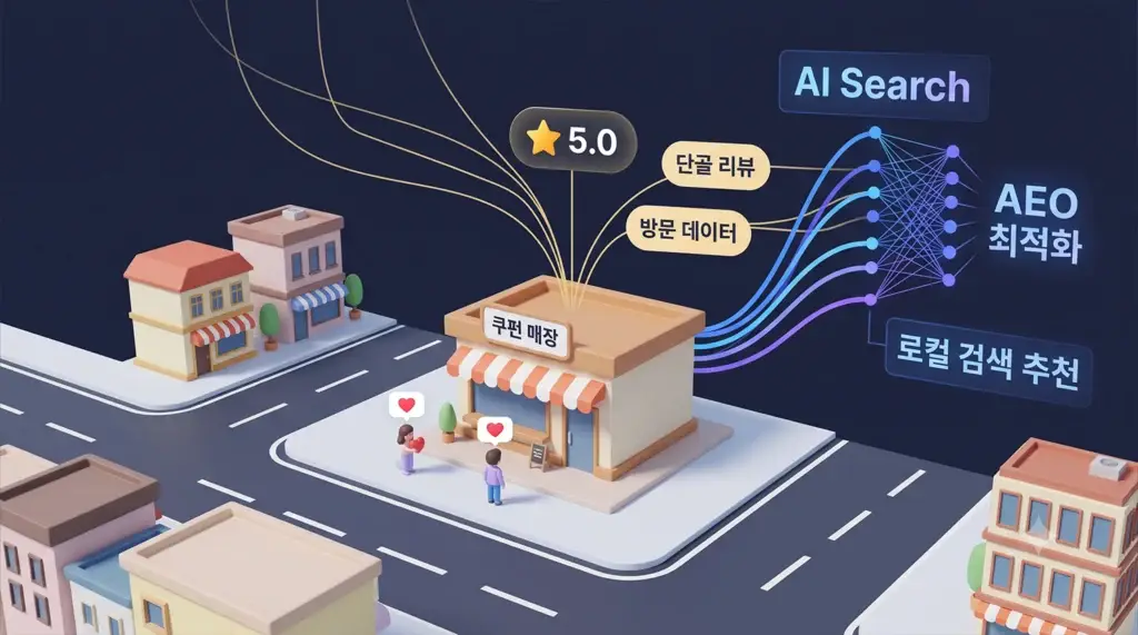 리뷰와 AI 검색 데이터로 연결되는 로컬 매장 지도